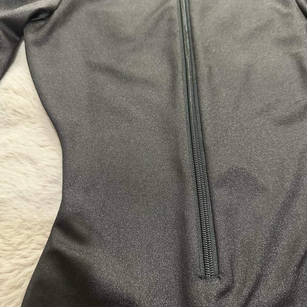 NWT SKIMS All In One Shine Mockneck Long Sleeve Onesie catsuit Jumpsuit XS Black - Picture 6 of 7